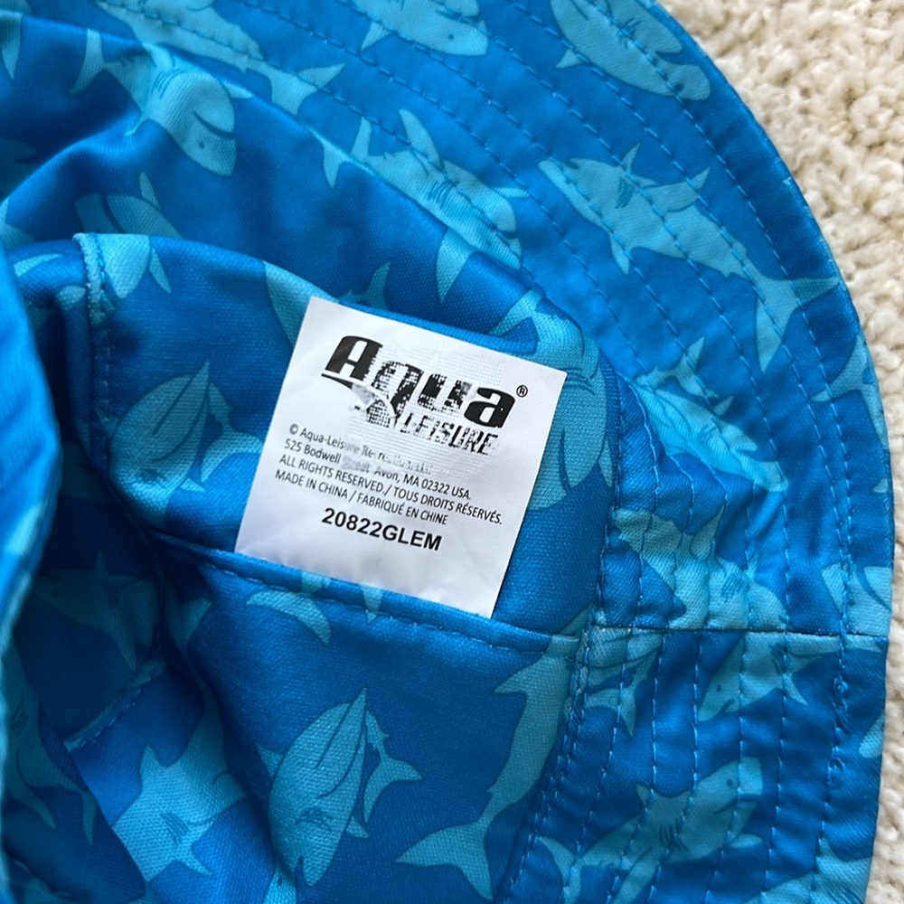 NWT Aqua Smart Sun Shark Bucket Hat - Picture 5 of 8